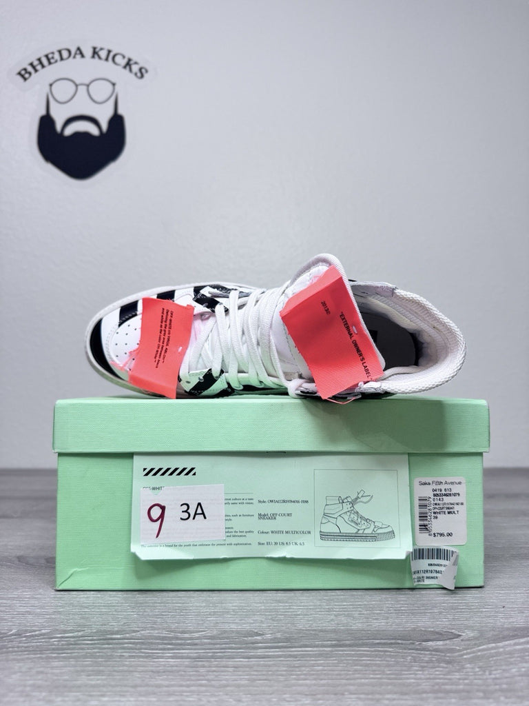 Size 39 EU (7 Men’s) - OFF-WHITE "3.0 Off Court Off-White (8.5W) Black White