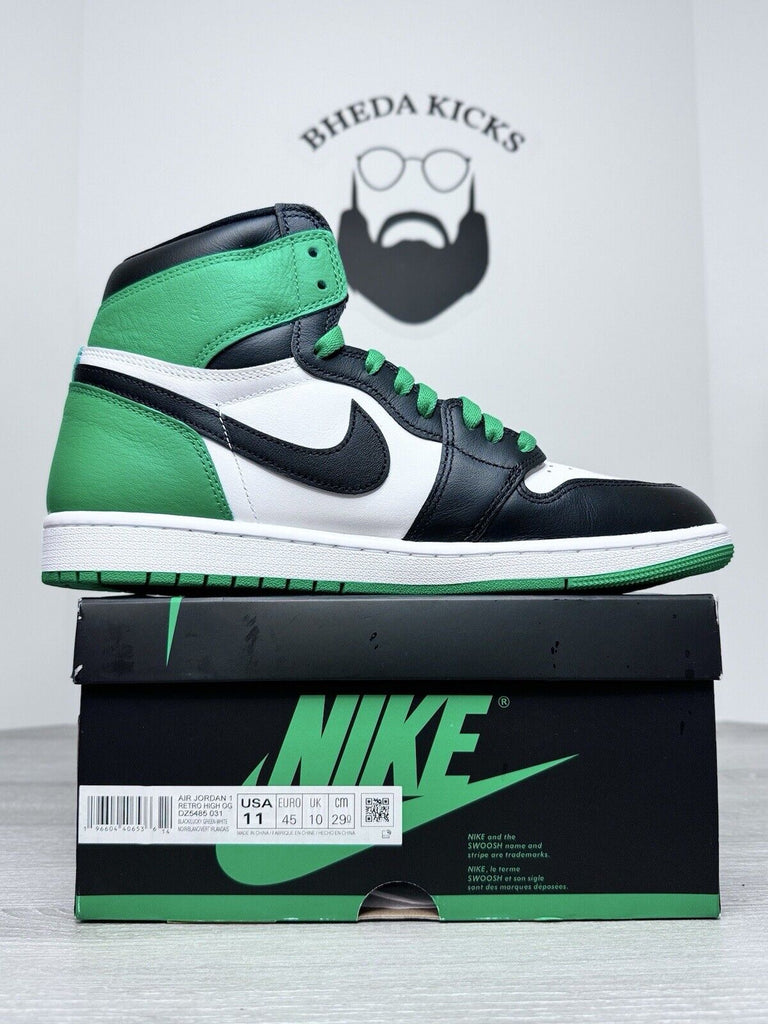 Size 11 - Air Jordan 1 Retro OG High Lucky Green Worn Once DZ5485-031