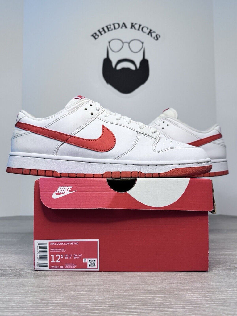 Size 12.5 - Nike Dunk Low Picante Red 2023 DV0831-103 Authentic Rare Preowned