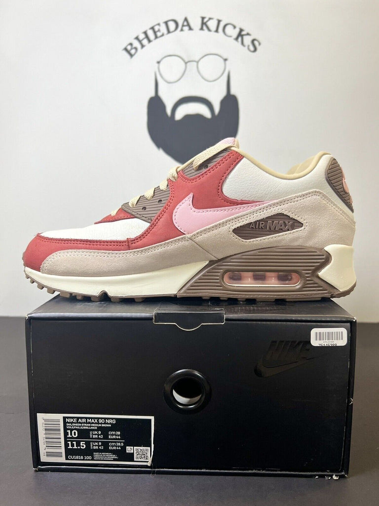 2021 Bacon Nike Air Max 90 NRG Retro CU1816-100 Size 10 Preowned Rare OG Clean