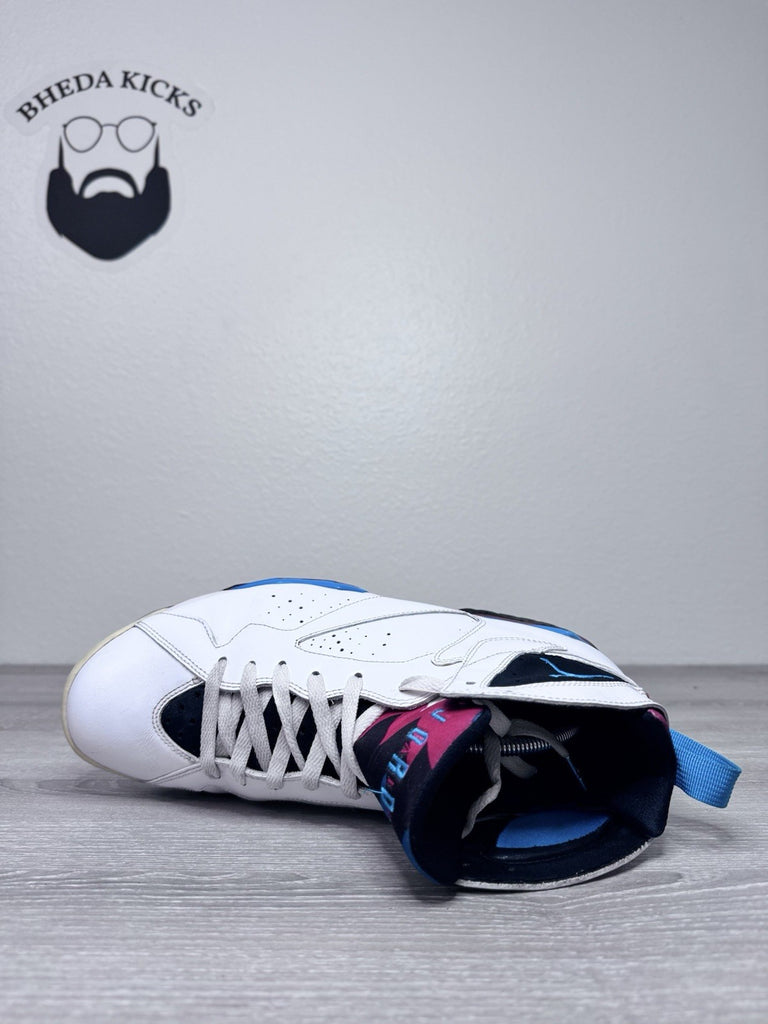 Size 11.5 - Nike Air Jordan 7 VII Retro Orion White Leather Sneaker 304775-105