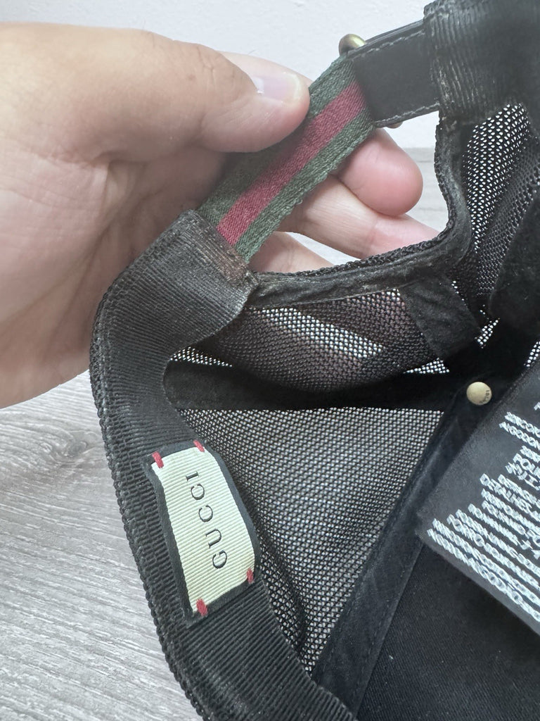 Gucci Auth XL 60 Monogram King Snake GG Supreme Baseball Cap Hat Runway