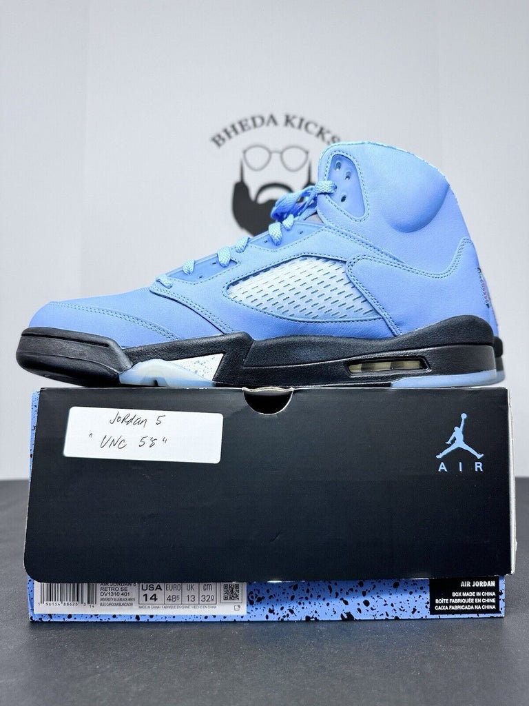 Nike Air Jordan 5 Retro SE UNC University Blue DV1310-401 Men’s Size 14 Tried On