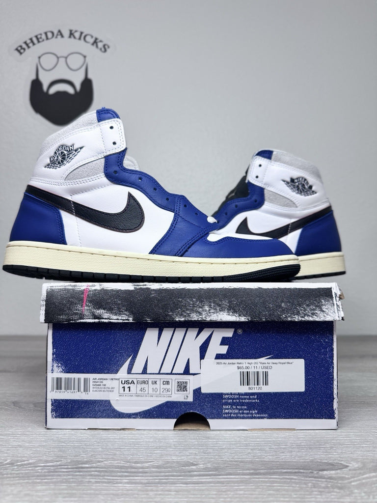 Size 11 - Air Jordan 1 Retro OG High Rare Air Deep Royal Blue DZ5485-100