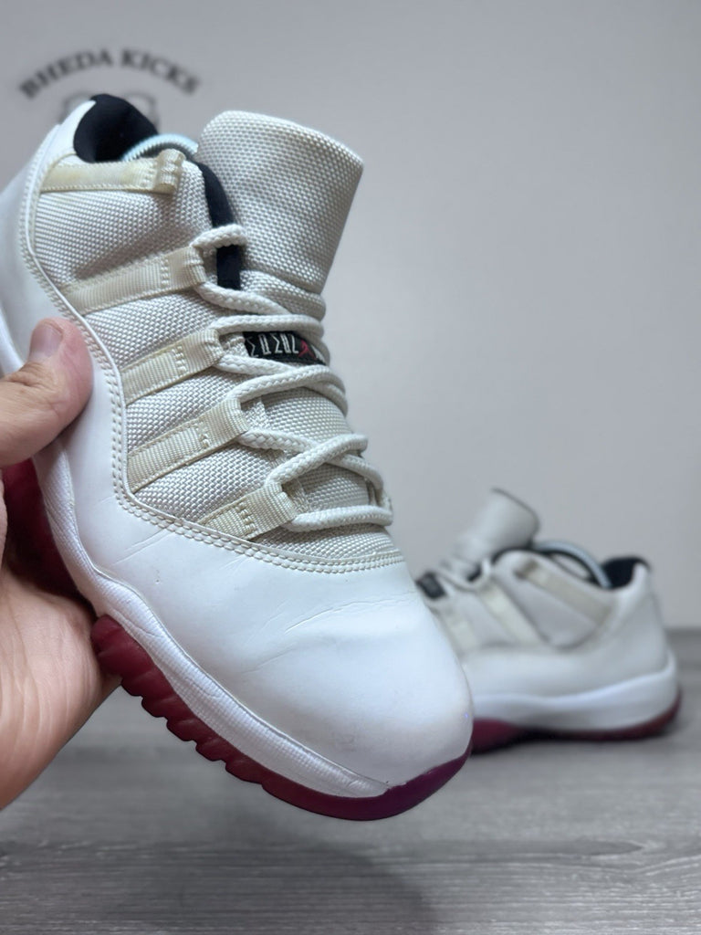 Size 8 - Nike Air Jordan 11 Retro Low Cherry Bottom 2012 528895-101 Red White