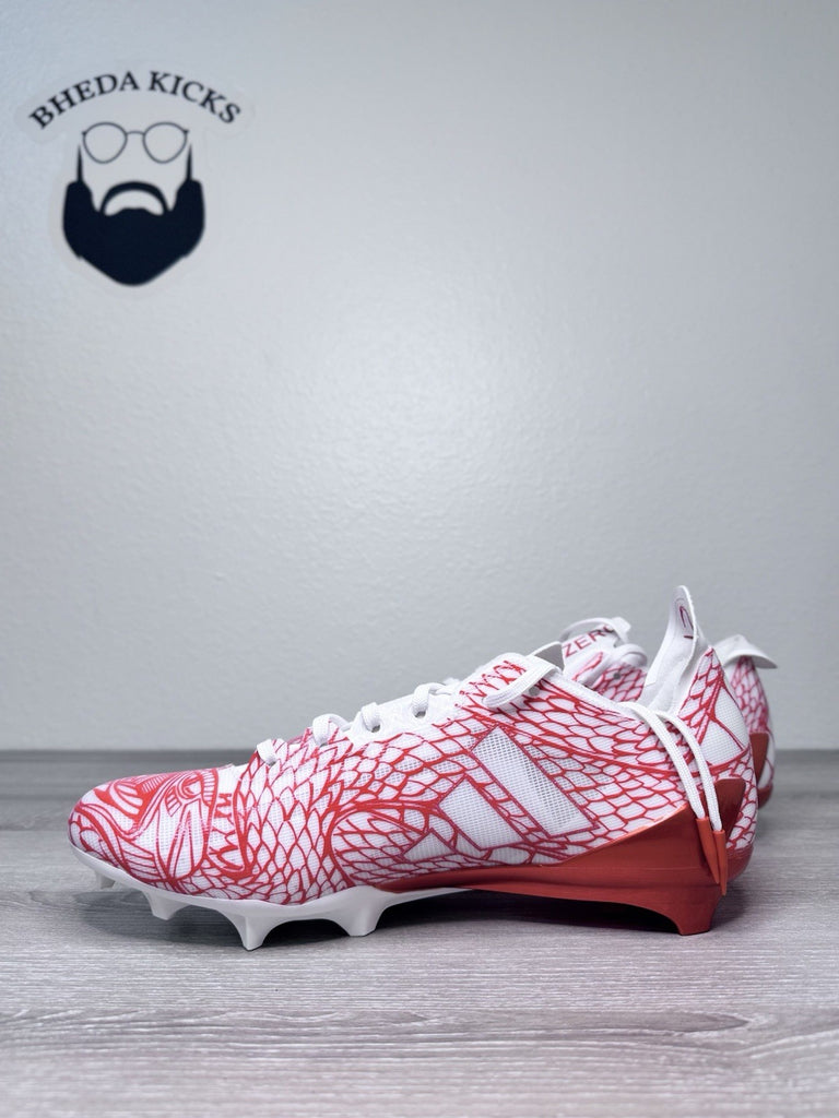 Size 11.5 - Adidas Adizero Electric Orange White Football Cleats IH8570 New