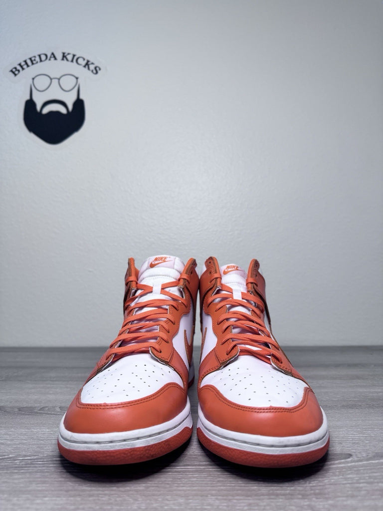 Size 15 - Nike Dunk High Syracuse Sneakers Shoes Mens Orange White DD1399-01