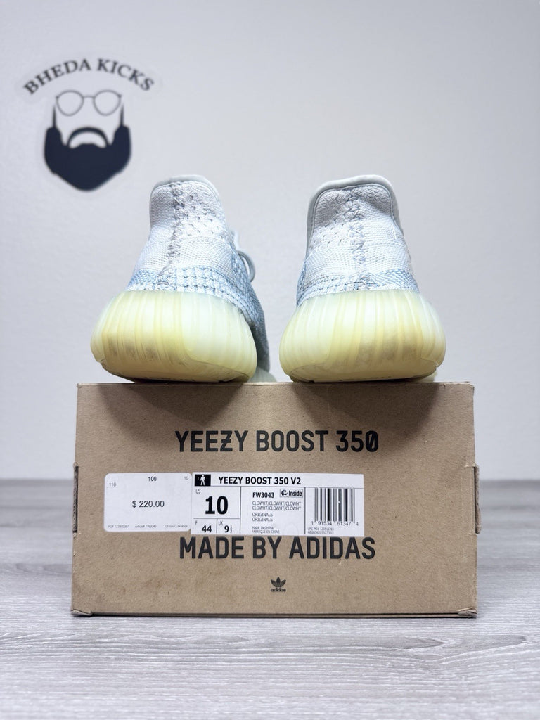 Size 10 - Adidas Yeezy Boost 350 V2 Cloud White Non-Reflective (FW3043)