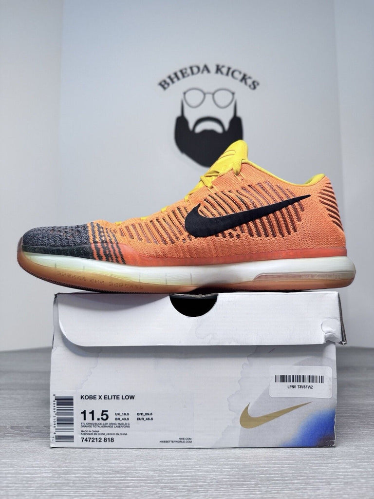 Size 11.5 - Nike Kobe 10 Elite Low Rivalry "Chester" 747212-818 2015