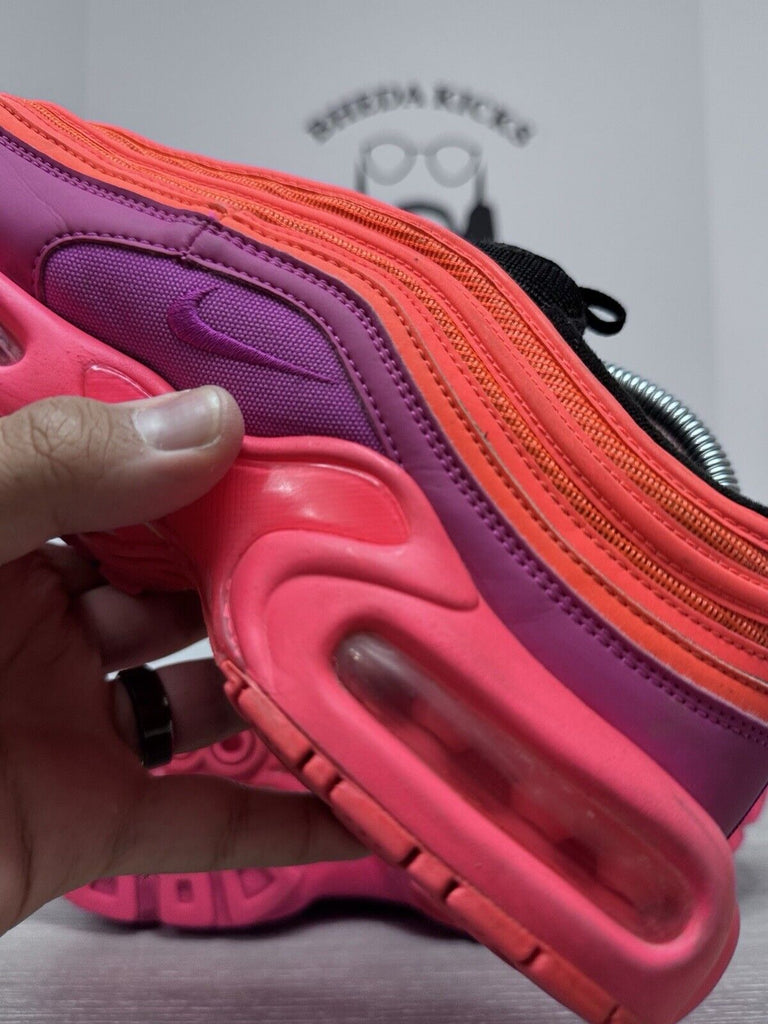 Size 9.5 - Nike Air Max 97 Plus Racer Pink 2018 AH8143-600 Preowned Og