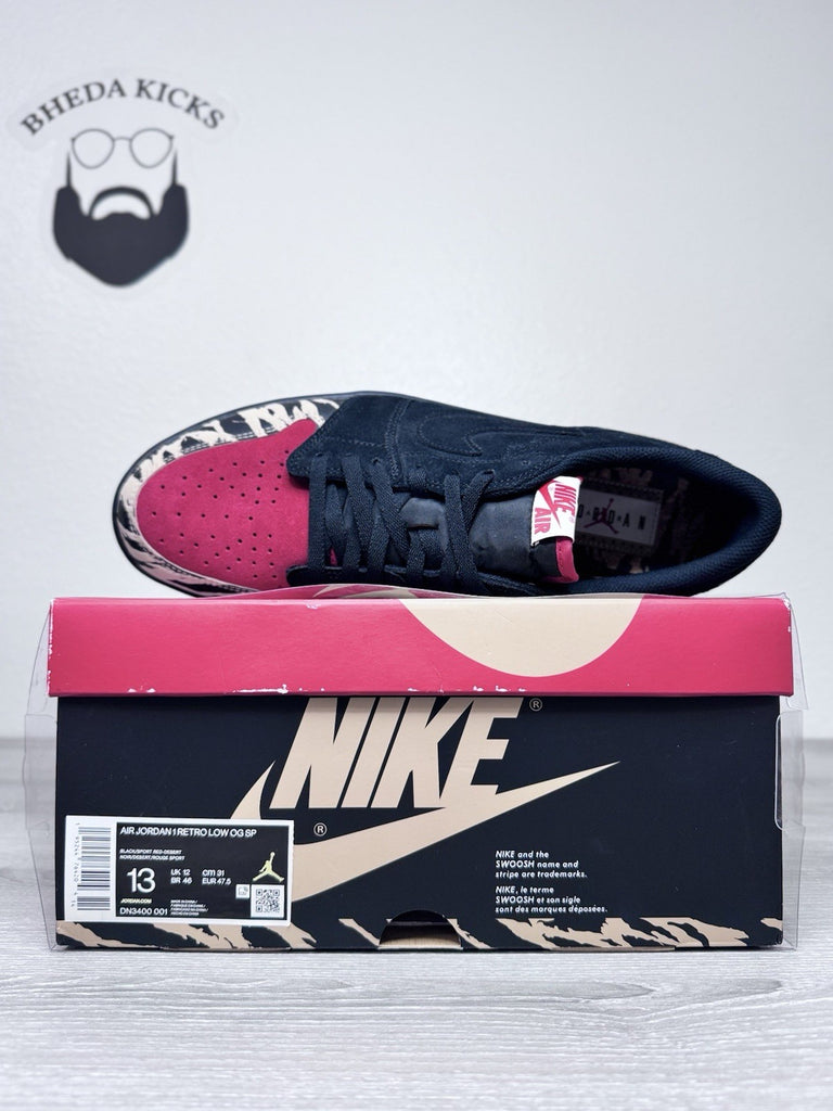 Size 13 - Jordan 1 Retro Low x Solefly DN3400-001 Preowned Authentic Rare