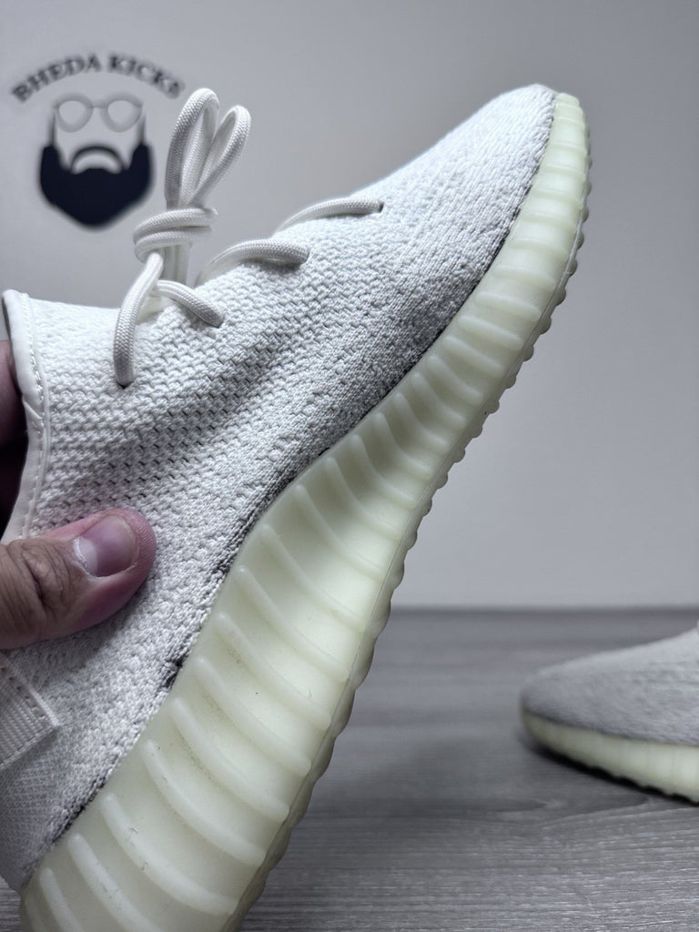 Size 12 - Adidas Yeezy 350 Boost V2 Cream Triple White 2017 CP9366 Preowned
