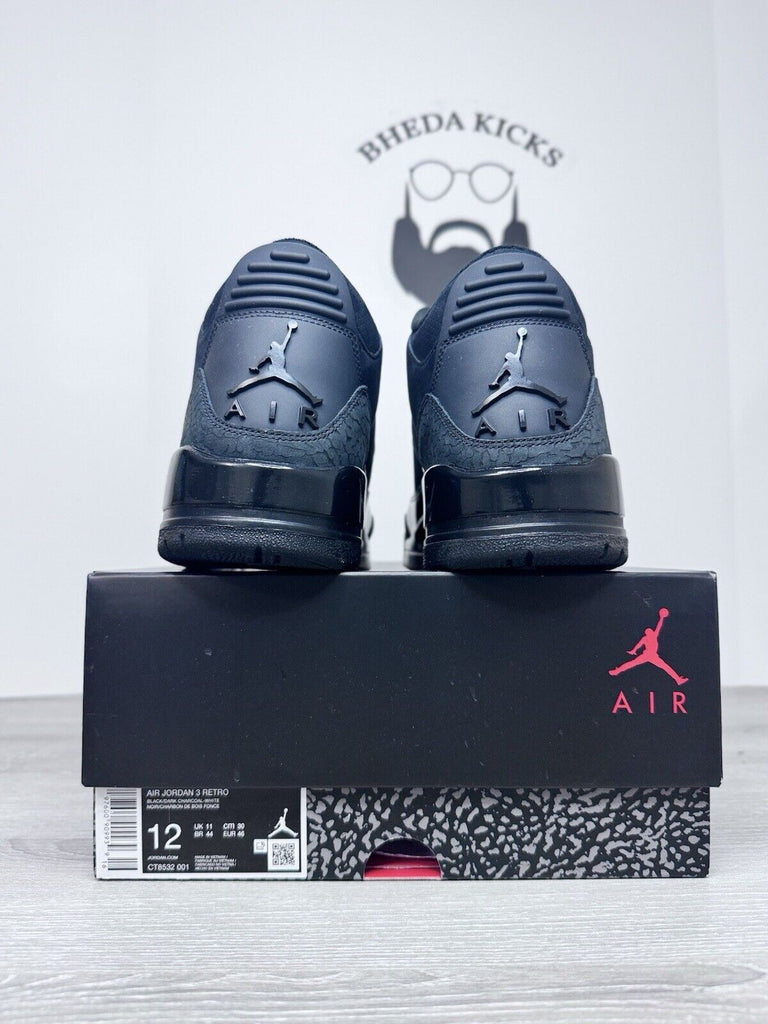 Size 12 - Nike Air Jordan 3 Retro Black Cat 2025 Men’s CT8532-001 (TRIED ON)