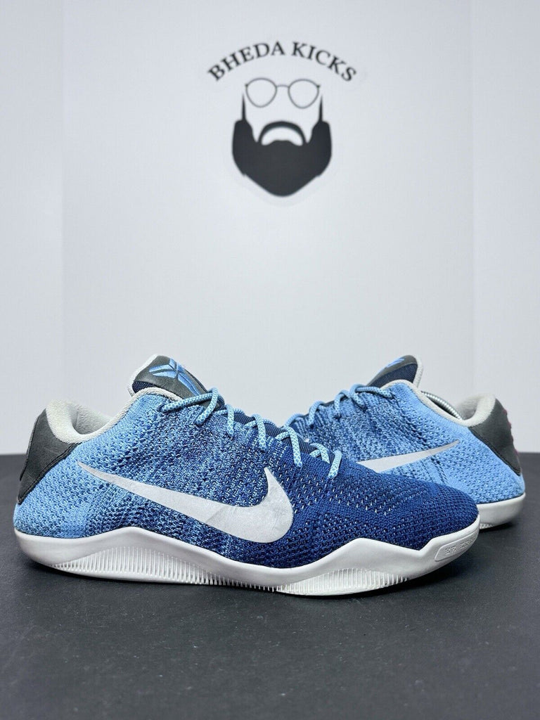 Nike Kobe 11 XI Elite Low Flyknit Brave Blue Sneaker 822675-404 Men’s Size 11.5