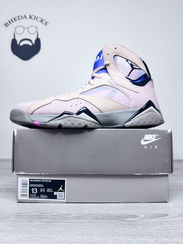 Size 13 - Nike Air Jordan 7 Retro SE Sapphire Men’s DJ2636-204 Preowned