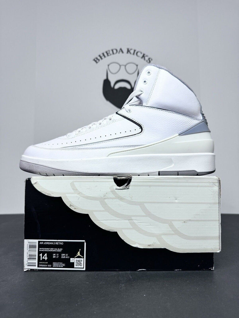 Nike Air Jordan Air Jordan 2 Retro 'White Cement' DR8884-100 Men’s Size 14