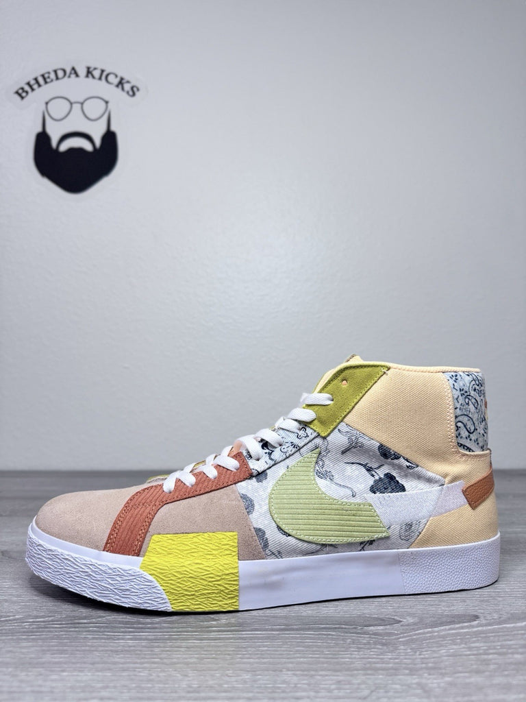 Size 15 - Nike SB Zoom Blazer Mid Premium “Paisley” Melon Tint DM0859-800 NEW DS