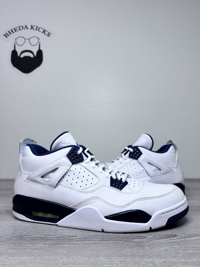 Size 15 - Nike Air Jordan Retro 4 Columbia Legend Blue White Midnight Navy 2015