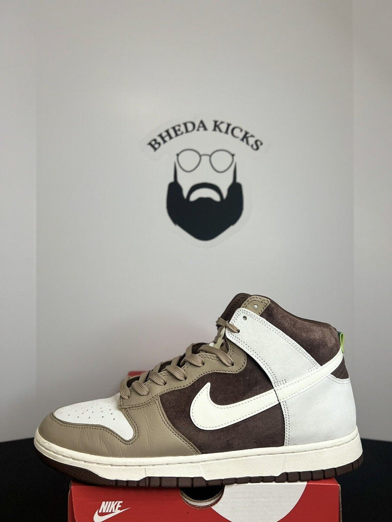 Nike Dunk High Retro Premium Light Chocolate Sail Khaki DH5348-100 Men’s Size 13