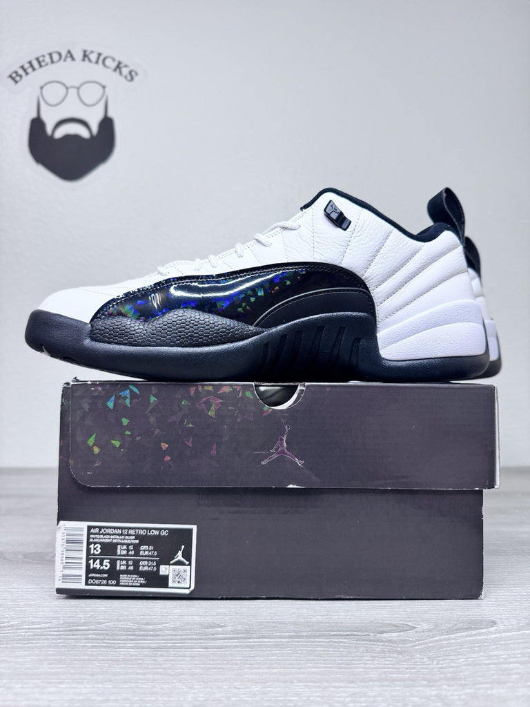 Size 13 - Nike Air Jordan 12 Low GC '25 Years In China' White Black DO8726-100