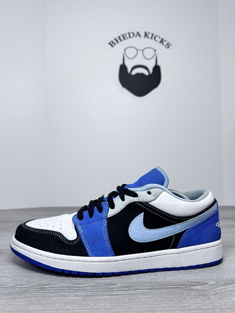 Size 11.5 - Air Jordan 1 SE Low Racer Blue Preowned Authentic DH0206-400