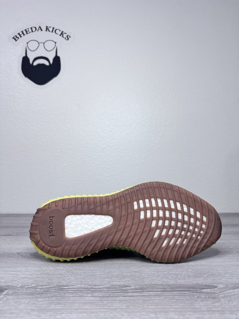 Size 10.5 - Adidas Yeezy Boost 350 V2 Semi Frozen Yellow Green B37572 Men’s