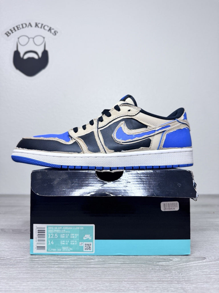 Size 12.5 - Air Jordan 1 Low x Nike SB Mountain Desert Ore Sneakers CJ7891-200