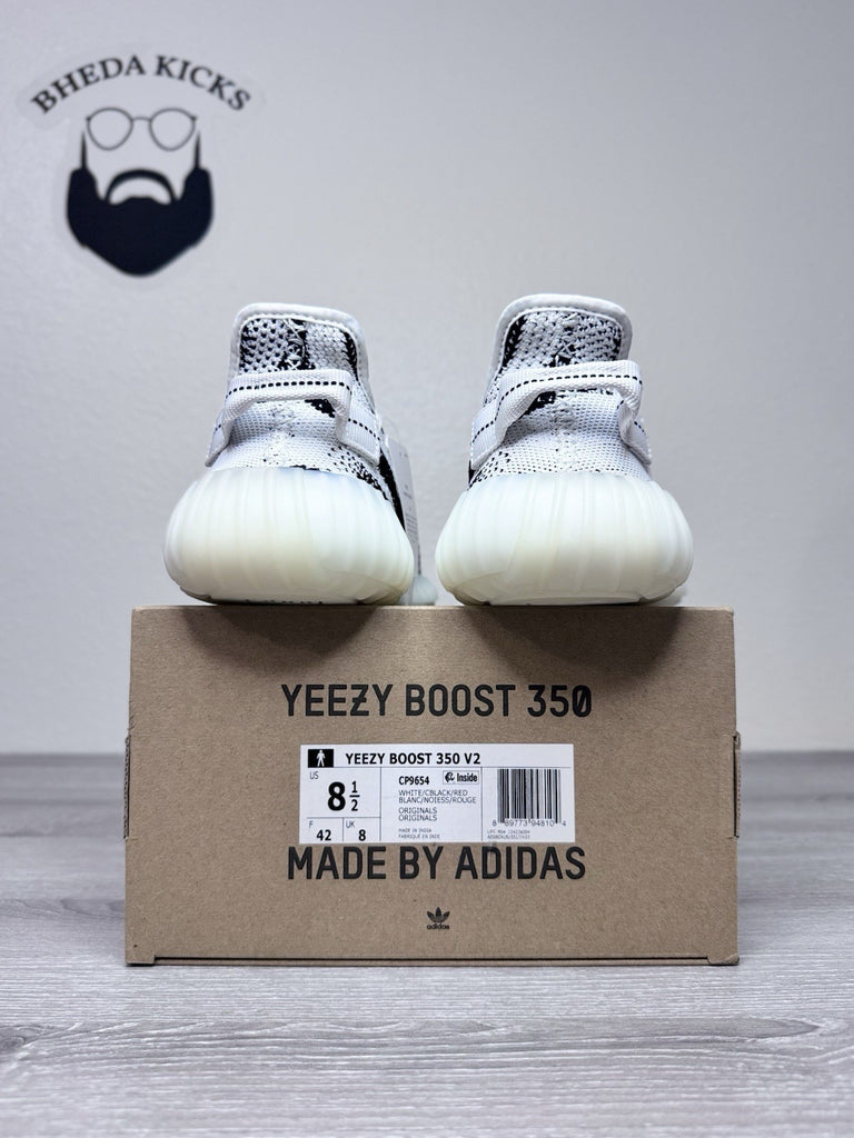 Size 8.5 - adidas Yeezy Boost 350 V2 Low Zebra CP9654 Brand New