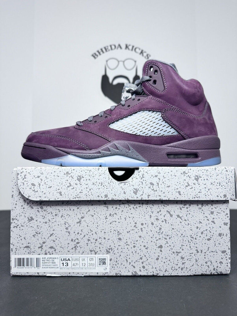 NEW DS Nike Air Jordan 5 Retro Burgundy 2023 DZ4131-600 OG Men’s Size 13