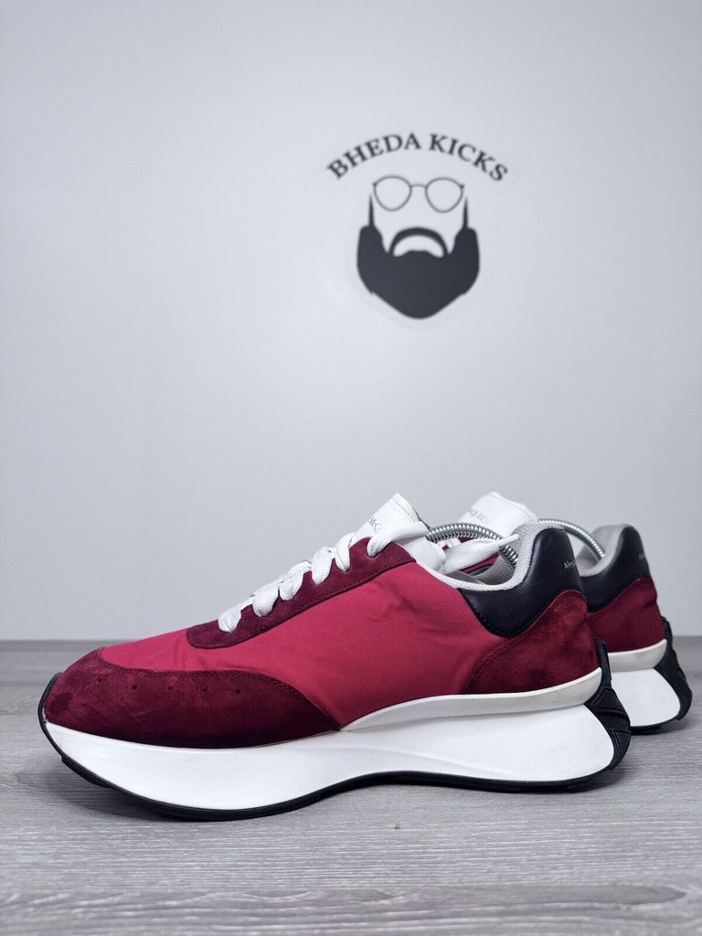 Size 43.5 EU (10.5 US) - Alexander McQueen Sprint Runner Sneakers Lust Red Rare