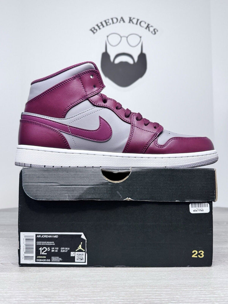 Size 12.5 - Air Jordan Air Jordan 1 Mid 'Cherrywood Red' DQ8426-615 Men's