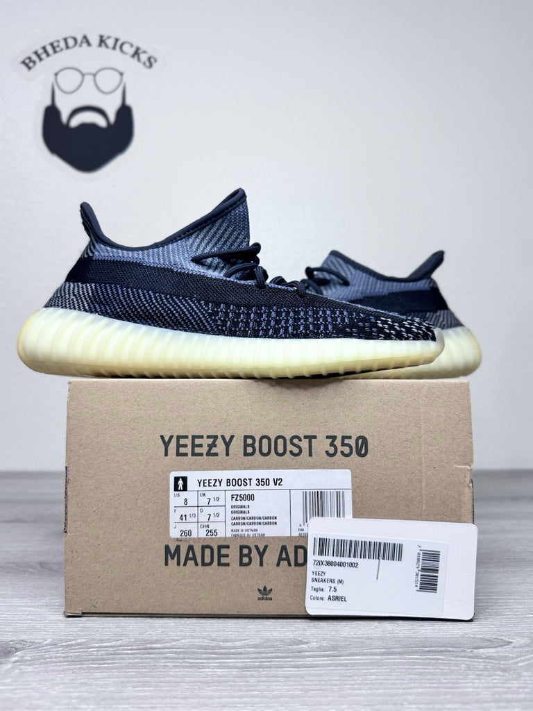 Size 8 - Adidas Yeezy Boost 350 V2 Carbon FZ5000 Authentic Brand New