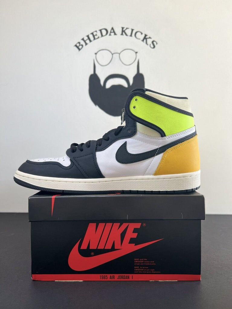 Nike Air Jordan 1 Retro High OG Volt Gold Men’s Size 10.5 555088-118 MJ Rare