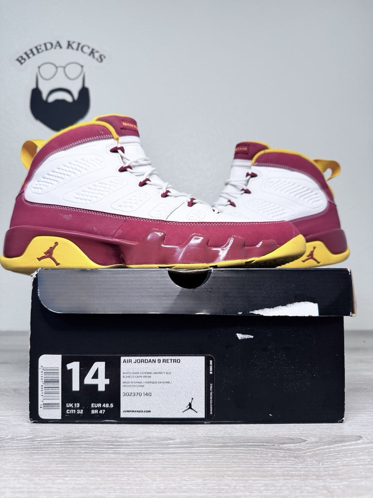 Size 14 - Nike Air Jordan Retro 9 Bentley Crawfish Ellis Shoes 302370-140 Men’s