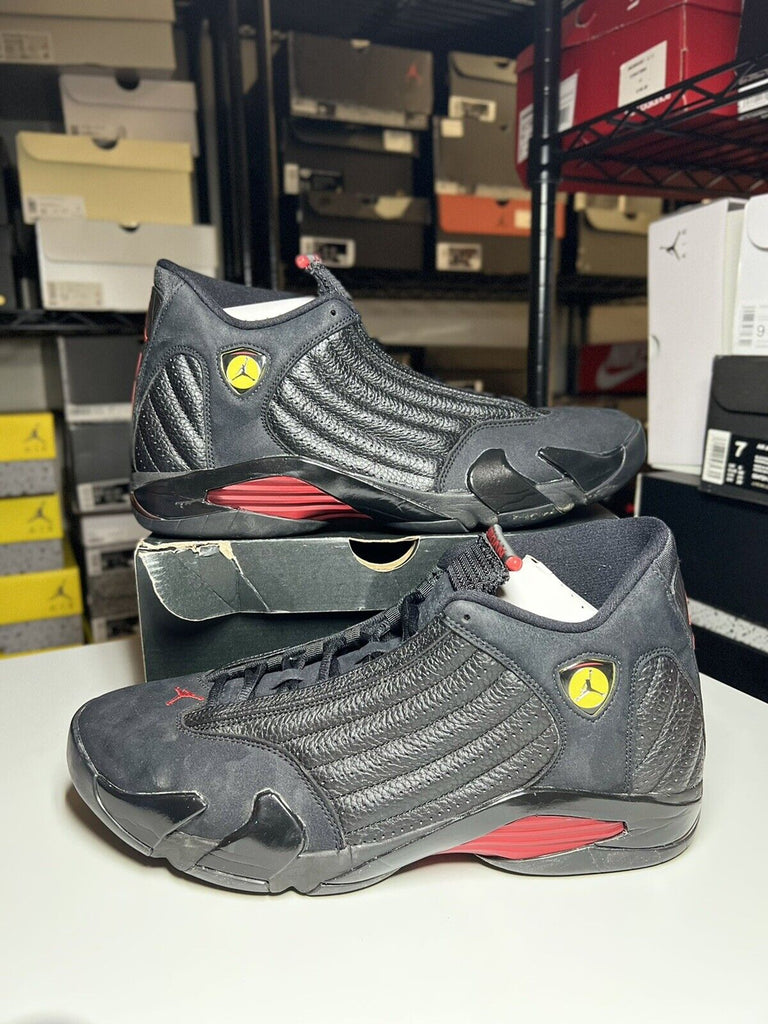 Nike Air Jordan 14 Retro Last Shot size 14 OG XIV 487471–003 Black Red￼