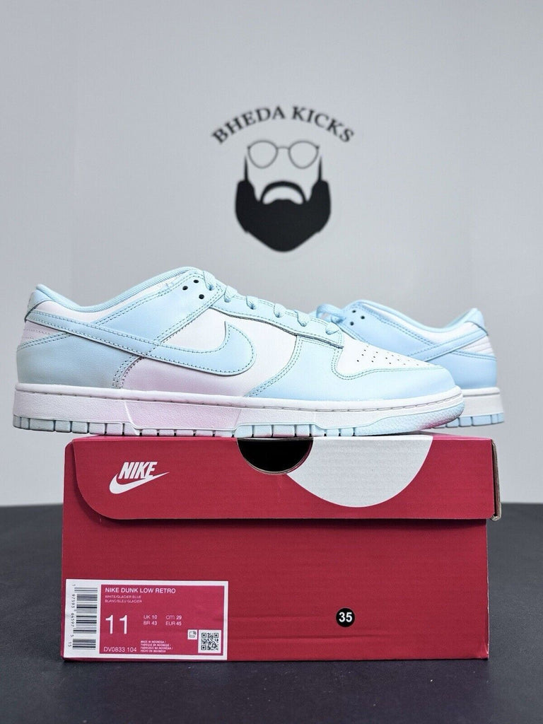 NEW DS Nike Dunk Low White Glacier Blue DV0833-104 Men's Shoes Men’s Size 11