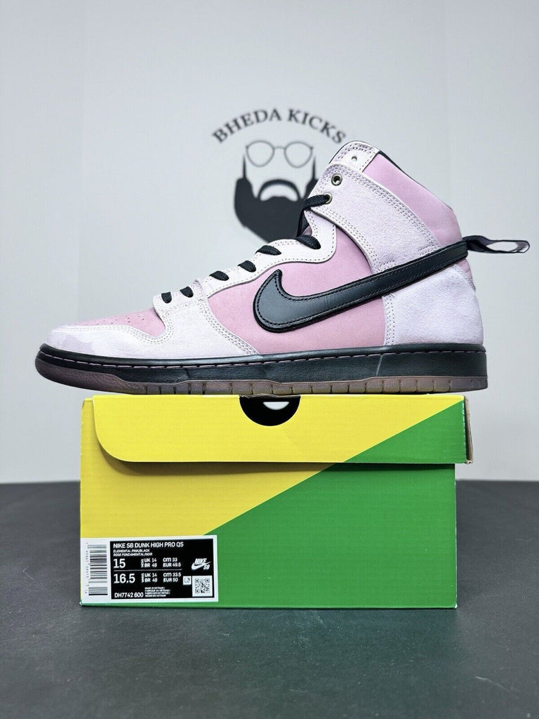 Nike KCDC x Dunk SB High 20th Anniversary DH7742-600 Pink Black Men’s Size 15