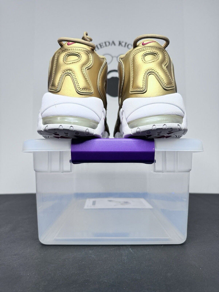 Supreme Air More Uptempo Nike Metallic Gold Suptempo 902290-700 Men’s Size 14