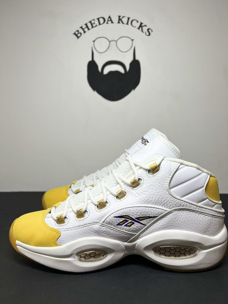 Reebok Question Mid Iverson Yellow Toe PE Kobe New FX4278 SB SAMPLE Size 11.5