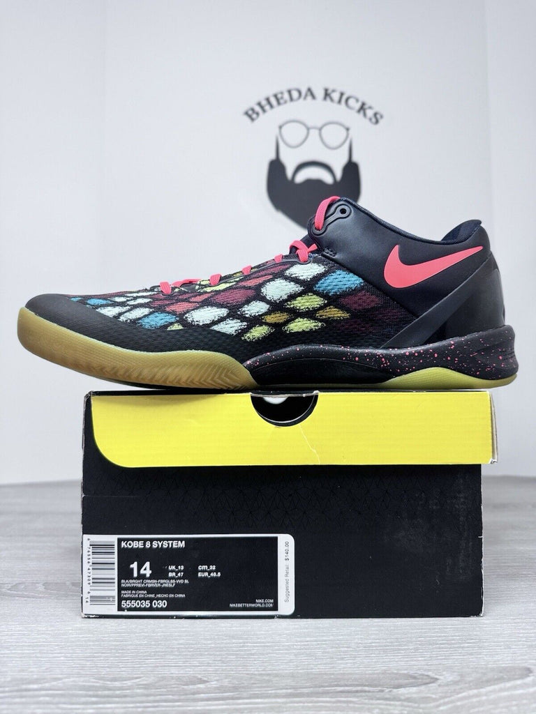 Size 14 - Kobe 8 System Christmas Lights 2012 Christmas 555035-030 NEW DS