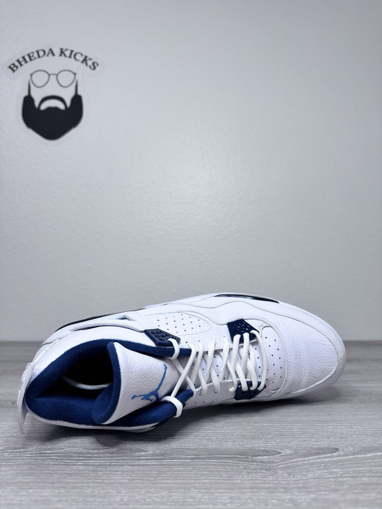 Size 15 - Nike Air Jordan Retro 4 Columbia Legend Blue White Midnight Navy 2015