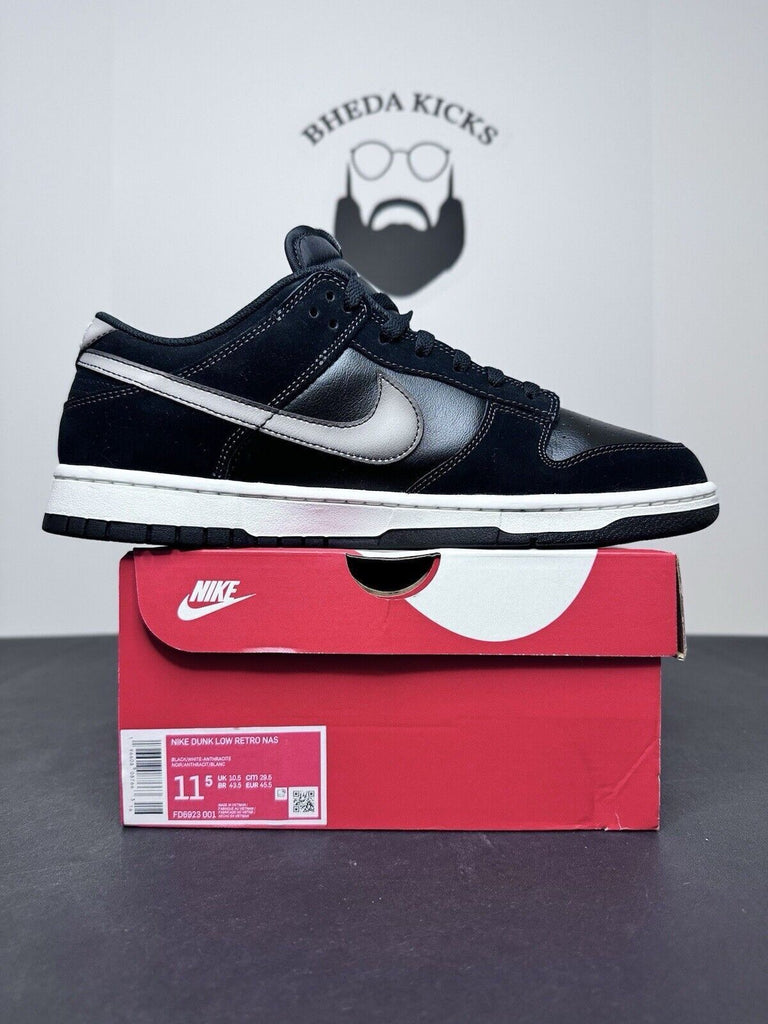 Nike Dunk Low Retro NAS Airbrush Black White Anthracite FD6923-001 Size 11.5