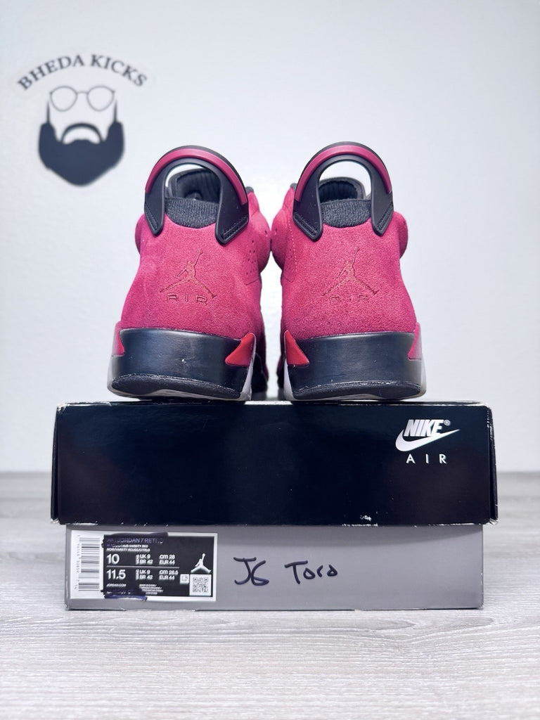Size 10 - Nike Air Jordan 6 Retro Toro Bravo CT8529-600 Black Red Varsity