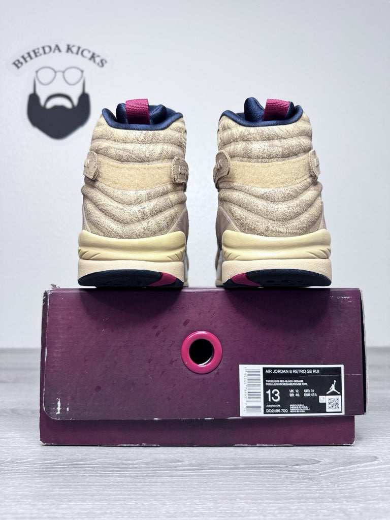 Size 13 - Nike Air Jordan 8 "Rui Hachimura Black Samurai" DO2496-700 Preowned
