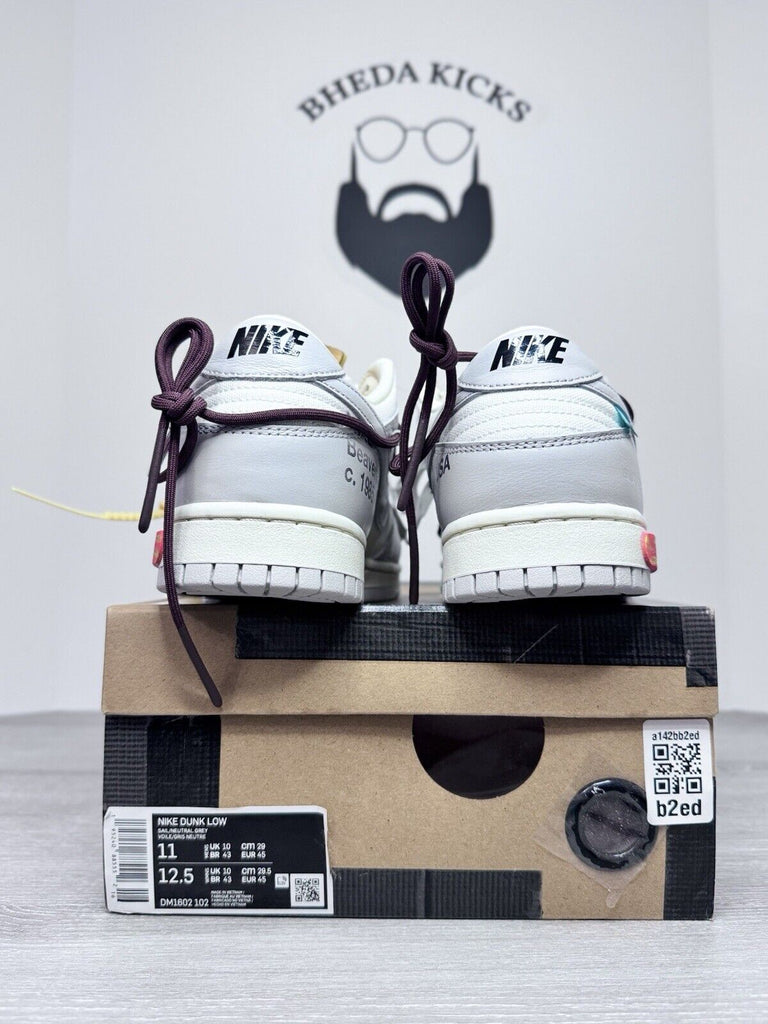 Size 11 - Nike Off-White x Dunk Low 'Lot 46 of 50' DM1602-102 NEW DS