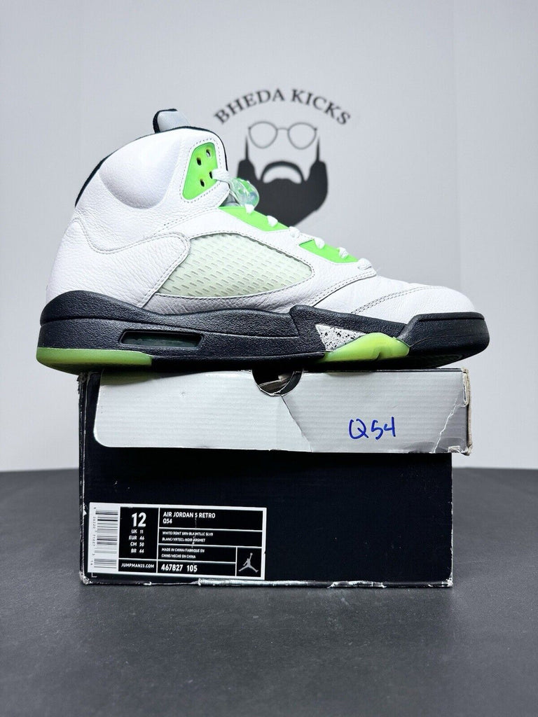 Air Jordan 5 Retro Quai 54 White 2011 467827-105 Preowned Rare Men’s Size 12