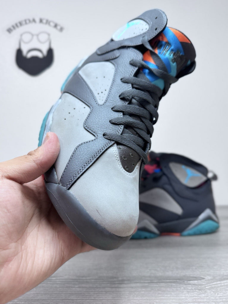 Size 12 - Air Jordan 7 Retro Barcelona Days Grey Suede Leather (304775-016)