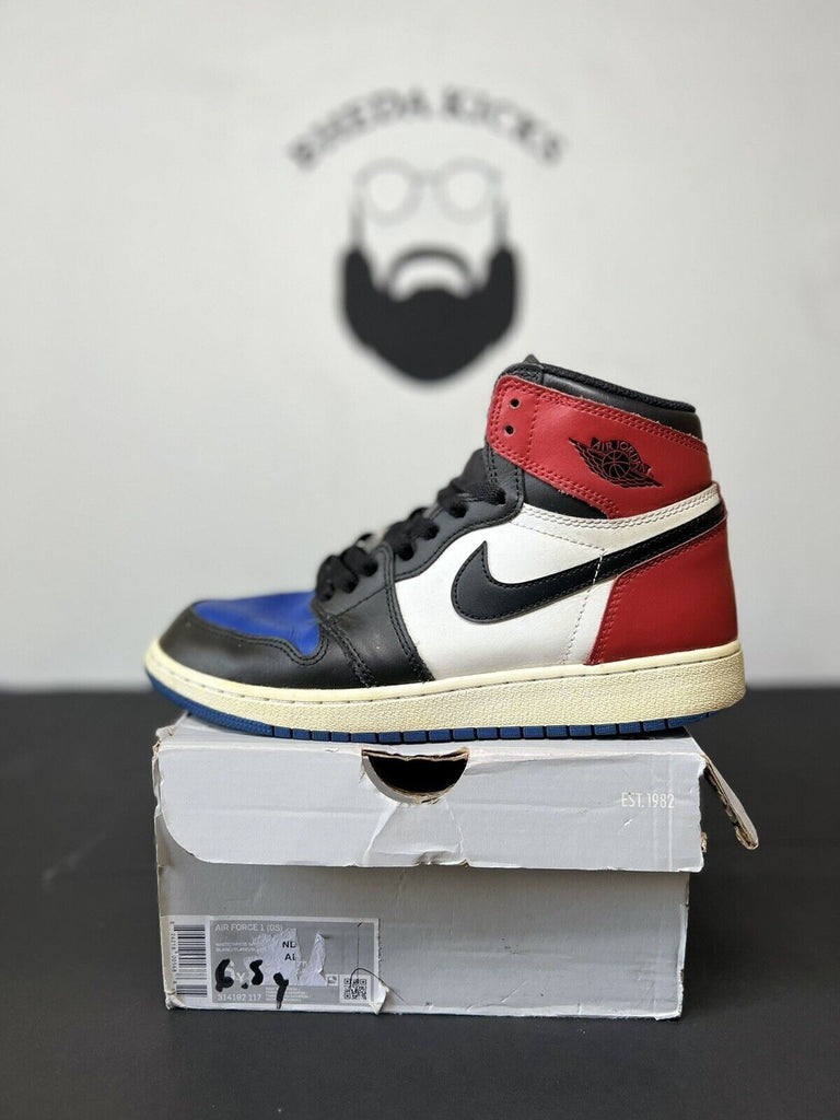 Air Jordan 1 Top 3 GS Size 6.5y 575441-026 Preowned Rare MJ OG