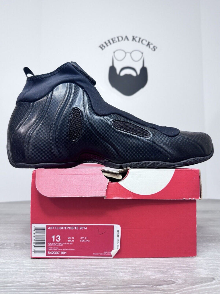 Size 13 - Nike Air Flightposite 2014 Carbon Fiber 642307-001 NEW DS