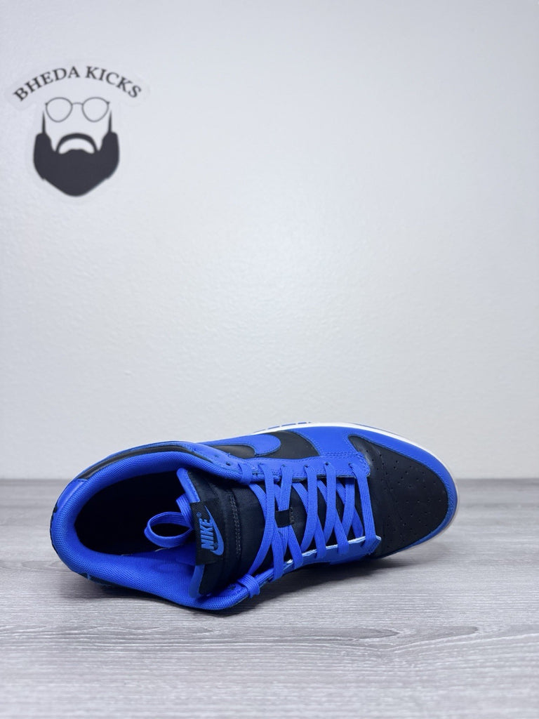 Size 12 - Nike Dunk Low Hyper Cobalt DD1391-001 Duke Black Blue Preowned